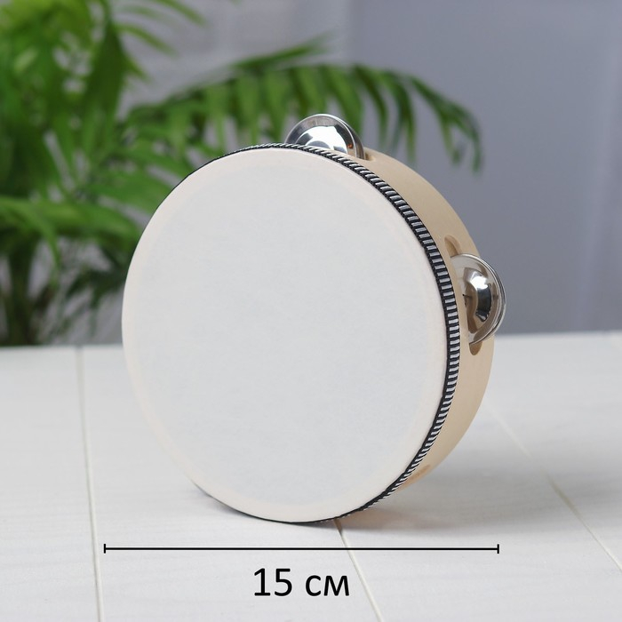 Бубен «Классика» 8 тарелок, 15×15×4,5 см Бубен «Классика» 8 тарелок, 15×15×4,5 см