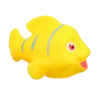 Набор резиновых игрушек для ванны &laquo;Морские рыбки&raquo;, 8 см, с пищалкой, 4 шт, виды МИКС, Крошка Я