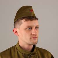 Пилотка &laquo;Солдат&raquo; для взрослых, р. 59&ndash;60 см