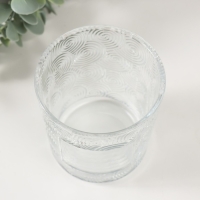 Банка для свечей стекло "Вихрь" прозрачная 350 мл 8,5х8,5х10 см Банка для свечей стекло "Вихрь" прозрачная 350 мл 8,5х8,5х10 см