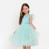 Платье для девочки с крылышками KAFTAN, размер 34 (122-128 см), цвет бирюзово-голубой Платье для девочки с крылышками KAFTAN, размер 34 (122-128 см), цвет бирюзово-голубой