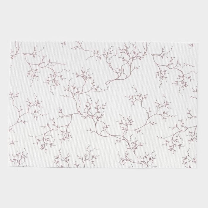 Салфетки сервировочные на стол Доляна, 4 шт, 45&times;30 см, цвет белый