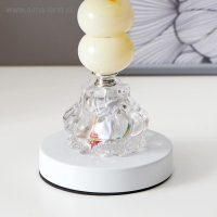 Лампа настольная с подсветкой "Лакрима" 1х40Вт Е27 белый 21х21х36 см RISALUX