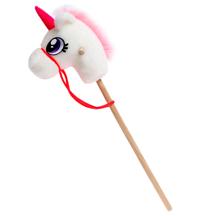 Мягкая игрушка «Единорог-скакун», на палке, МИКС Мягкая игрушка «Единорог-скакун», на палке, МИКС