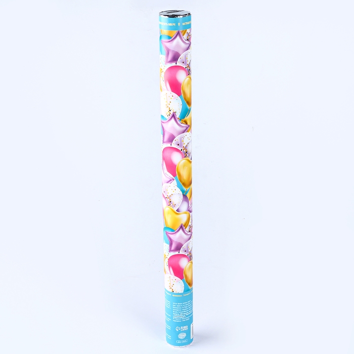 Хлопушка пневматическая «Волшебные моменты», снежинки 60 см Хлопушка пневматическая «Волшебные моменты», снежинки 60 см