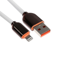 Кабель Lightning - USB, 6 A, оплётка PVC, 1 метр, белый Кабель Lightning - USB, 6 A, оплётка PVC, 1 метр, белый