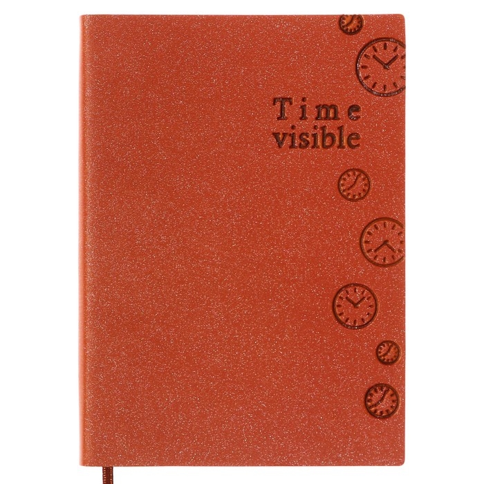 Ежедневник недатированный А6, 100 листов в линейку, обложка пвх, МИКС