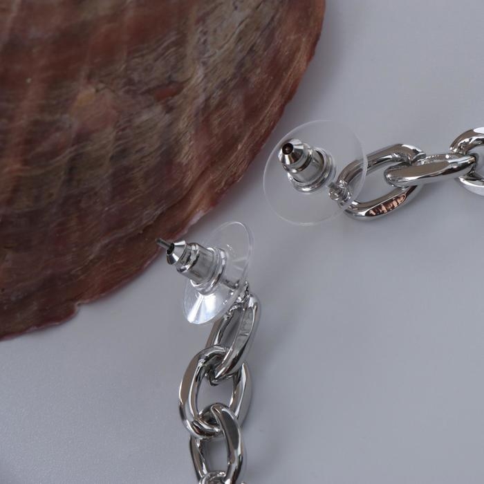 Серьги с перламутром &laquo;Волшебство&raquo; кружок, цвет белый в серебре