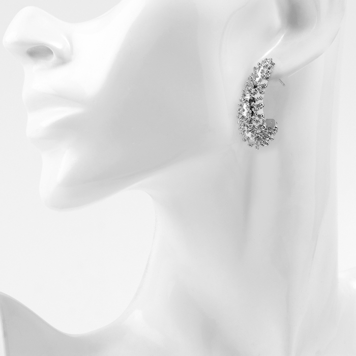 Серьги металл &laquo;Стиль&raquo; неоны, цвет серебро