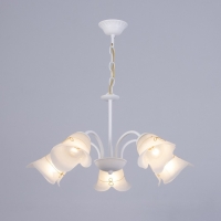 Люстра потолочная Настольгия 5х40Вт Е27 Белый 55x55x55 см Люстра потолочная Настольгия 5х40Вт Е27 Белый 55x55x55 см