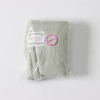 Чалма для сушки волос Доляна &laquo;Ушки&raquo;, микрофибра, с пуговкой, цвет розовый