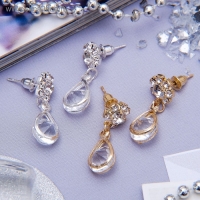 Серьги со стразами &laquo;Грация&raquo; капля с цветочком, цвет МИКС