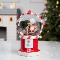 Фигура светодиодная «Новогодняя карамель», 19.8х11.1х11.8 см, музыка, батарейки ААх3 (не в комплекте), USB, свечение тёплое белое Фигура светодиодная «Новогодняя карамель», 19.8х11.1х11.8 см, музыка, батарейки ААх3 (не в комплекте), USB, свечение тёплое белое