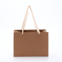 Пакет подарочный с широким дном  20 &times; 14 &times; 13,2 см, крафт