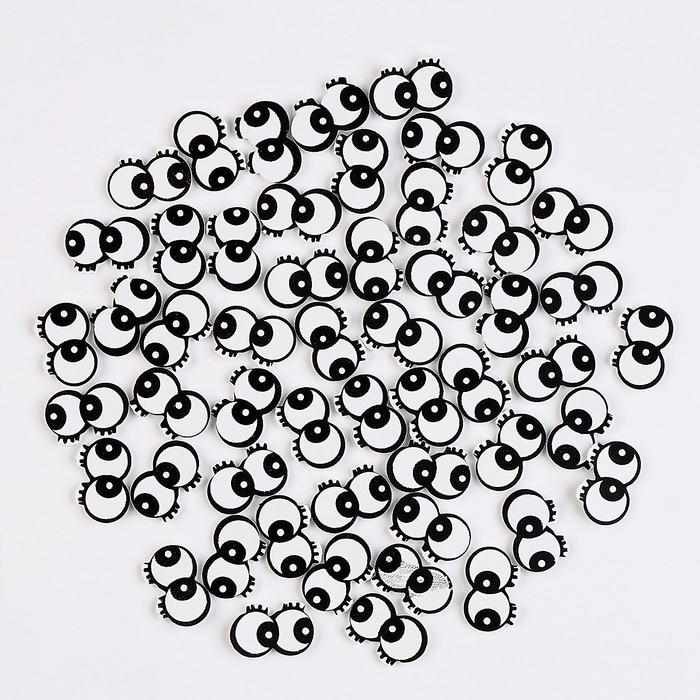 Глаза, набор 50 шт., размер 1 шт. &mdash; 2 &times; 1,1 см