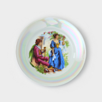 Набор тарелок фарфоровых &laquo;Мадонна&raquo;, d=17 см, 6 шт, цвет МИКС