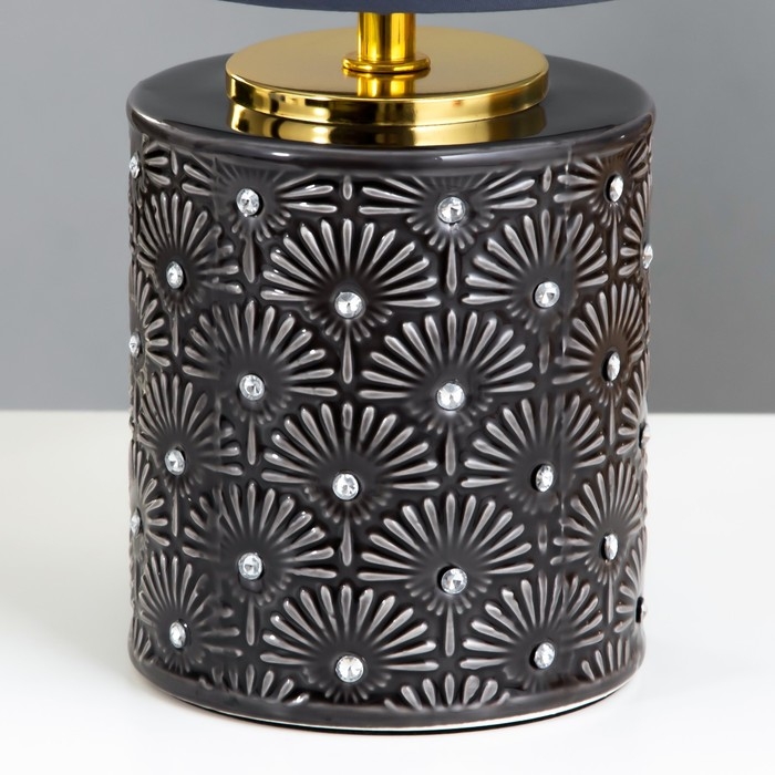 Настольная лампа Катрина E14 40Вт черный 15,5х15,5х33 см RISALUX