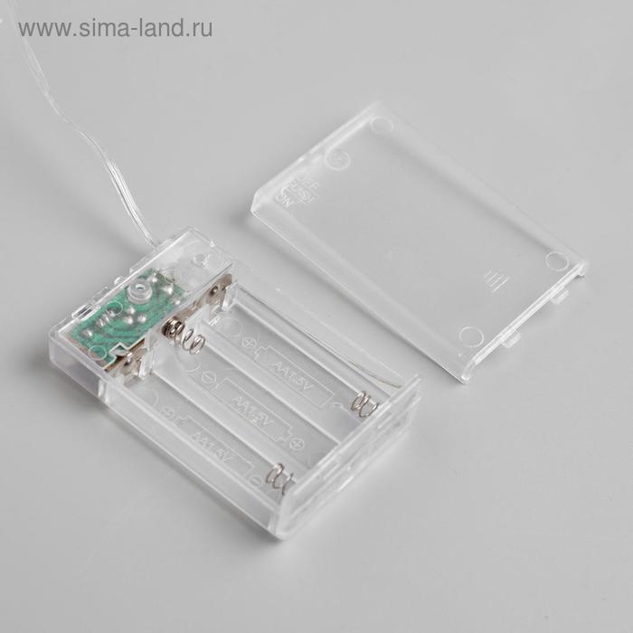 Гирлянда &laquo;Нить&raquo; 5 м роса, IP20, медная нить, 50 LED, 2 режима, батарейки AAх3 (нет в комплекте), свечение белое