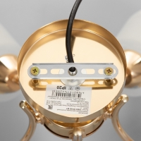 Люстра потолочная Элли 5х40Вт Е27 Золото 52x52x30 см Люстра потолочная Элли 5х40Вт Е27 Золото 52x52x30 см