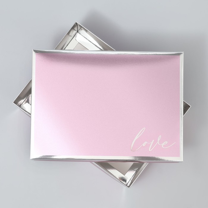 Коробка подарочная складная, упаковка, &laquo;Love&raquo;, 21 х 15 х 7 см