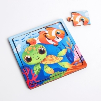 Пазл «Морские животные», 9 деталей Пазл «Морские животные», 9 деталей