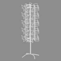 Стойка вращающаяся для колготок, напольная, 30 карманов, цвет белый Стойка вращающаяся для колготок, напольная, 30 карманов, цвет белый