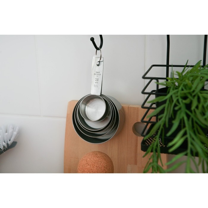 Набор мерных ложек Доляна &laquo;Кристалл&raquo;, 5 шт: 30/60/80/125/250 мл, нержавеющая сталь, серебристый