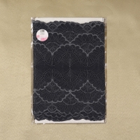 Кружевная эластичная ткань, 180 мм × 2,7 ± 0,5 м, цвет графитовый Кружевная эластичная ткань, 180 мм × 2,7 ± 0,5 м, цвет графитовый