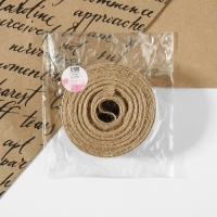 Лента из джута, 25 мм, 4,5 ± 0,5 м, цвет бежевый Лента из джута, 25 мм, 4,5 ± 0,5 м, цвет бежевый