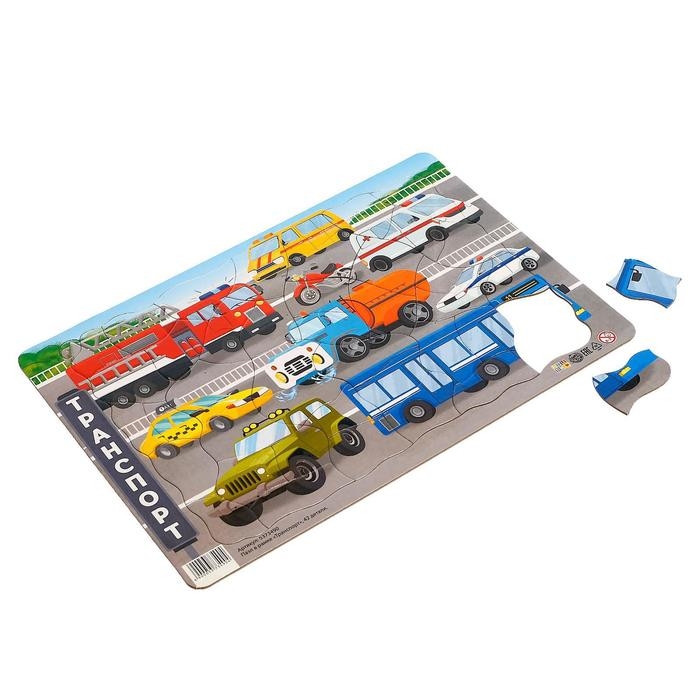 Пазл в рамке «Транспорт», 42 детали Пазл в рамке «Транспорт», 42 детали