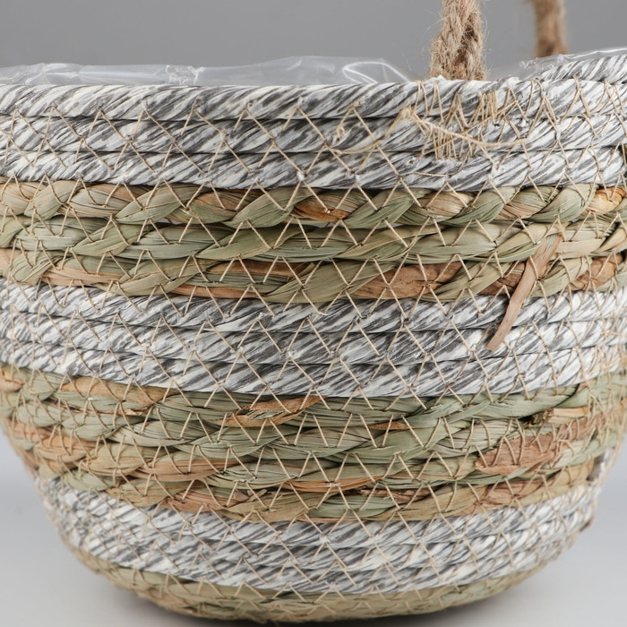 Набор корзин из 3 шт, D28xH18, D23xH16, D20xH13 см, рогоз