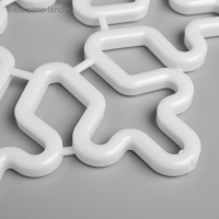 Светодиодная фигура &laquo;Снежинка&raquo; 30 см, пластик, 220 В, свечение тёплое белое