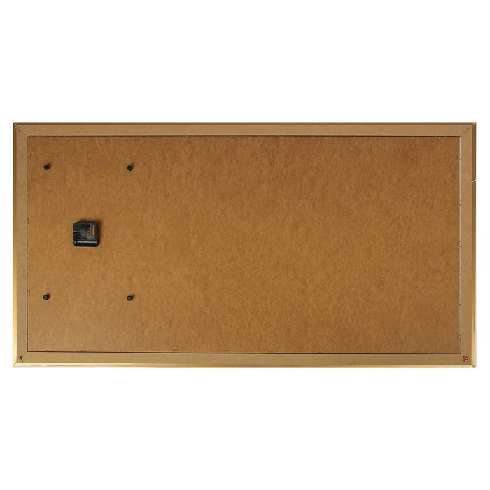 Часы-картина настенные, интерьерные "Две вазы с цветами", 50 х 100 см, на холсте, бесшумные