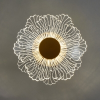 Бра "Пион" LED 4Вт 4000К золото 20х9х18см