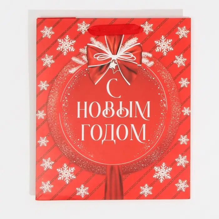 Пакет подарочный новогодний ламинированный &laquo;Красочный Новый год&raquo;, ML 23 х 27 х 11.5 см