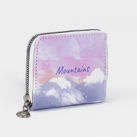 Кошелёк на молнии, отдел для карт, для монет, цвет сиреневый Кошелёк на молнии, отдел для карт, для монет, цвет сиреневый