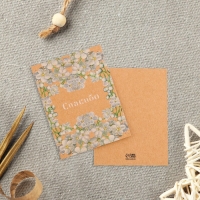 Набор мини открыток для бизнеса &laquo;Самое нужное&raquo;, крафт, 10 шт, 8 &times; 6 см