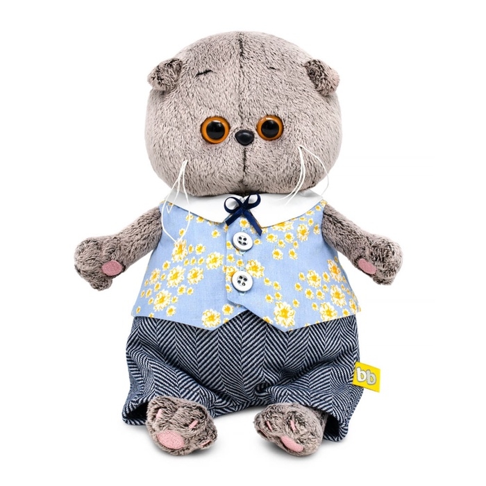 Мягкая игрушка &laquo;Кот Басик BABY в жилете и брюках&raquo;, 20 см