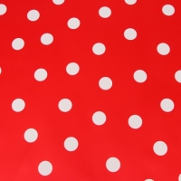 Пленка двухсторонняя "Горох крупный", красный, 0,58 х 10 м