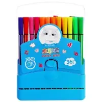 Фломастеры, 36 цветов, в пластиковом пенале, вентилируемый колпачок, МИКС