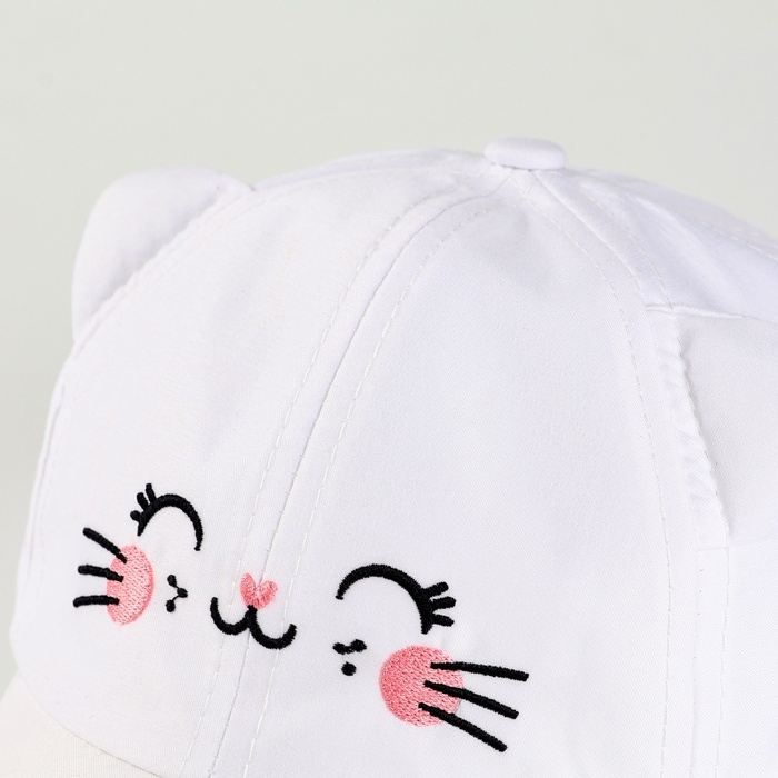 Кепка детская для девочки с ушками &laquo;Кошечка&raquo;, р-р. 48-50