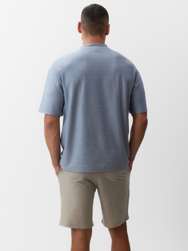 Футболка мужская MINAKU REGULAR: цвет голубой, размер 52 Футболка мужская MINAKU REGULAR: цвет голубой, размер 52