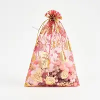 Мешочек подарочный органза &laquo;С Новым годом!&raquo;, 20 &times; 30 см