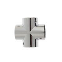 Муфта с 4-мя направлениями ТУНДРА, Х-образная, d=25 мм Муфта с 4-мя направлениями ТУНДРА, Х-образная, d=25 мм