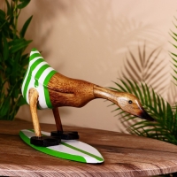 Сувенир "Утка на сёрфе" дерево 40 см