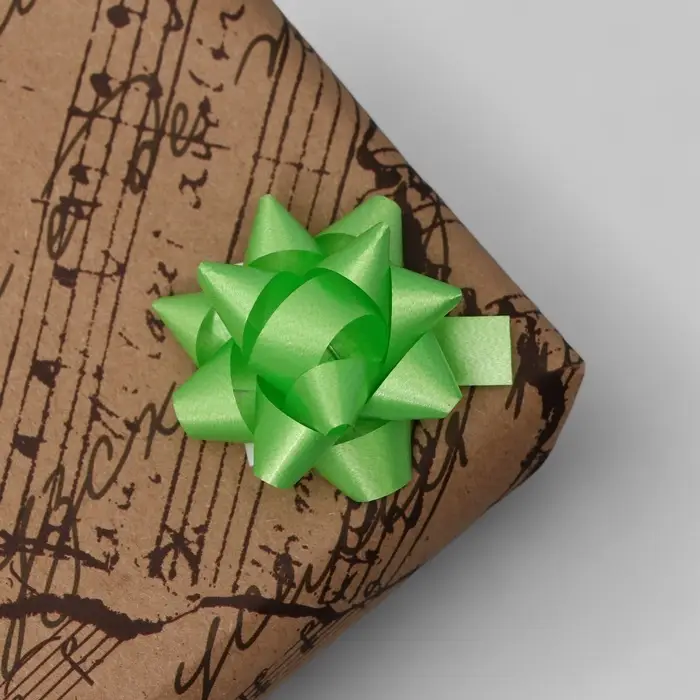 Бант - звезда №3.5, фасовка 8 шт., МИКС