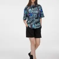 Футболка из бифлекса Morfiss с полной запечаткой на заказ, размер XL/XXL