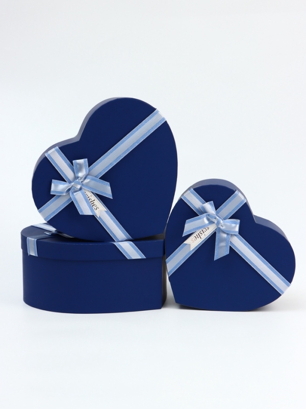 Набор коробок 3 в 1 сердца 31 х 27 х 13,3; 28 х 25 х 11,7; 26 х 23 х 10,3 см