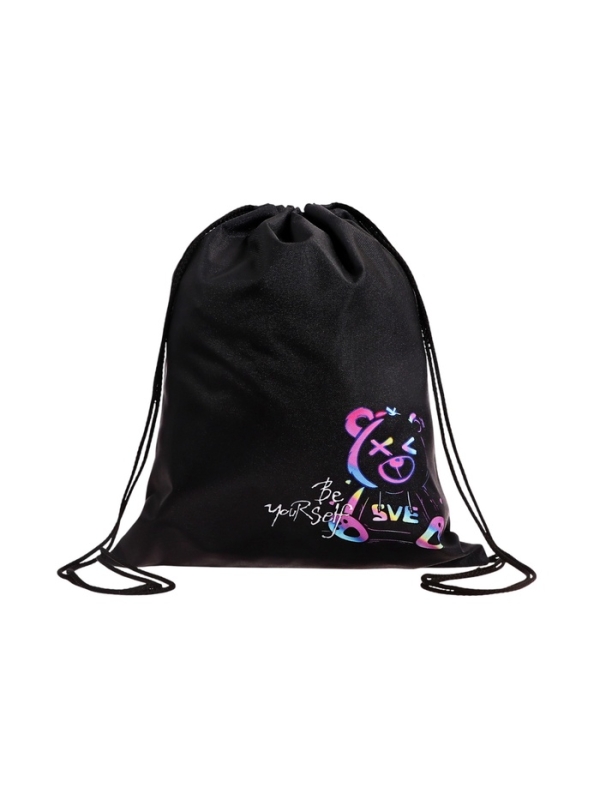 Мешок для обуви, 435&times;360 мм, Stavia (плотность 600D) &laquo;Неоновый медведь&raquo;