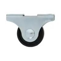 Колесо мебельное ТУНДРА, d=24 мм, h=28 мм, набор 4 шт